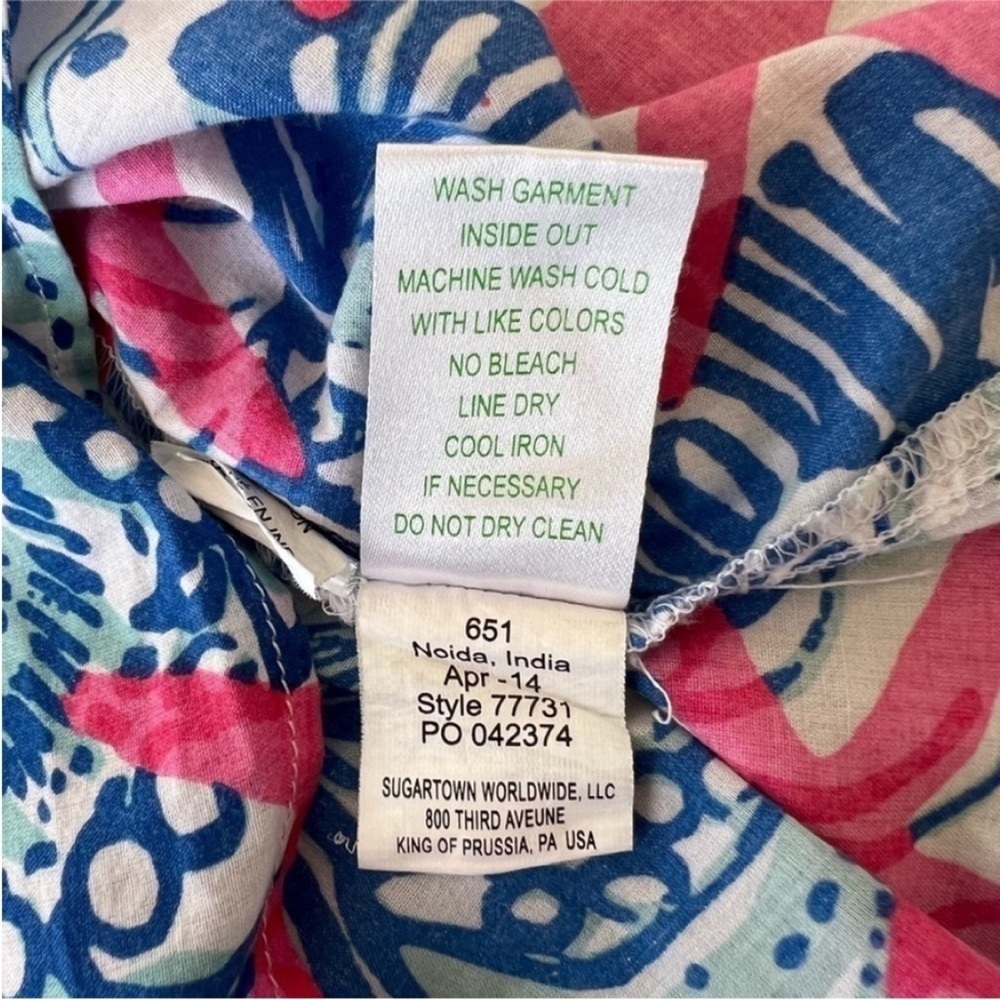 Lilly Pulitzer Atlee Tunic Dress She She Shells Print Cotton Girls Small - Picture 10 of 13